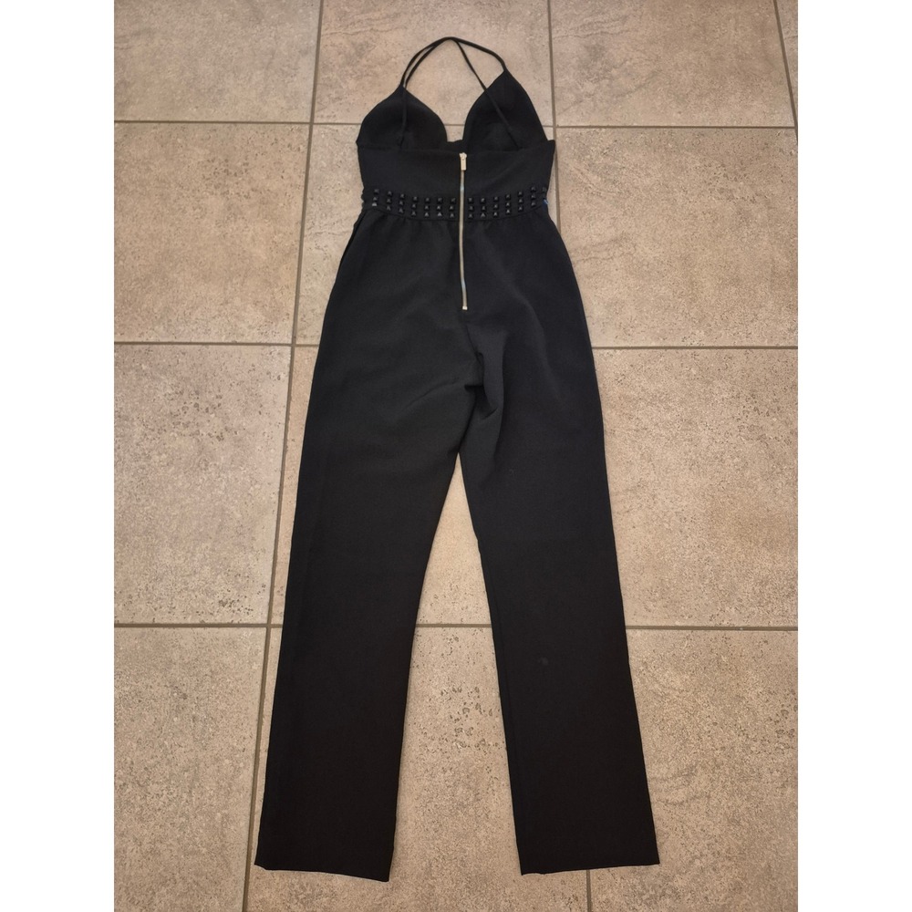 House of CB London Black Studded Belted Women's Jumsuit - Size: Small - Picture 8 of 11
